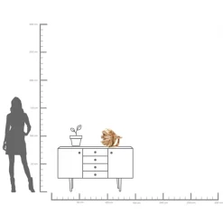 Sale KARE Design Figurka dekoracyjna Betta 34x37 cm złota - KARE