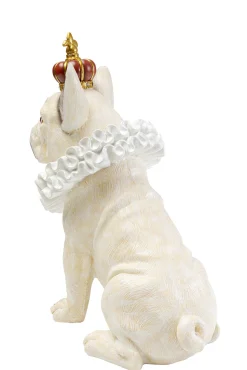 Sale KARE Design Figurka dekoracyjna biała pies król 26x33 cm - KARE