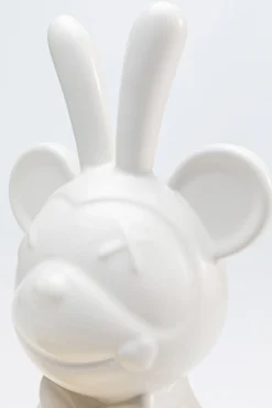 Outlet KARE Design Figurka dekoracyjna biała lokaj ze złotą tacką 29 cm - KARE