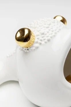 Sale KARE Design Figurka dekoracyjna biało-złota 21x14 cm - KARE