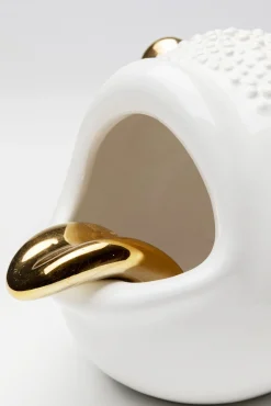 Sale KARE Design Figurka dekoracyjna biało-złota 21x14 cm - KARE