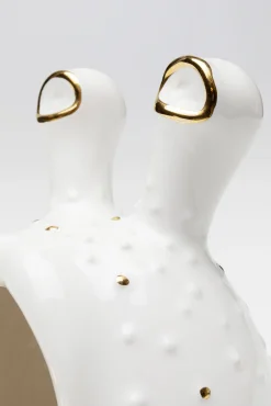 Clearance KARE Design Figurka dekoracyjna biało-złota 22x19 cm - KARE