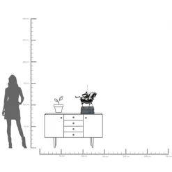 Discount KARE Design Figurka dekoracyjna Black Knight 55x72 cm - KARE