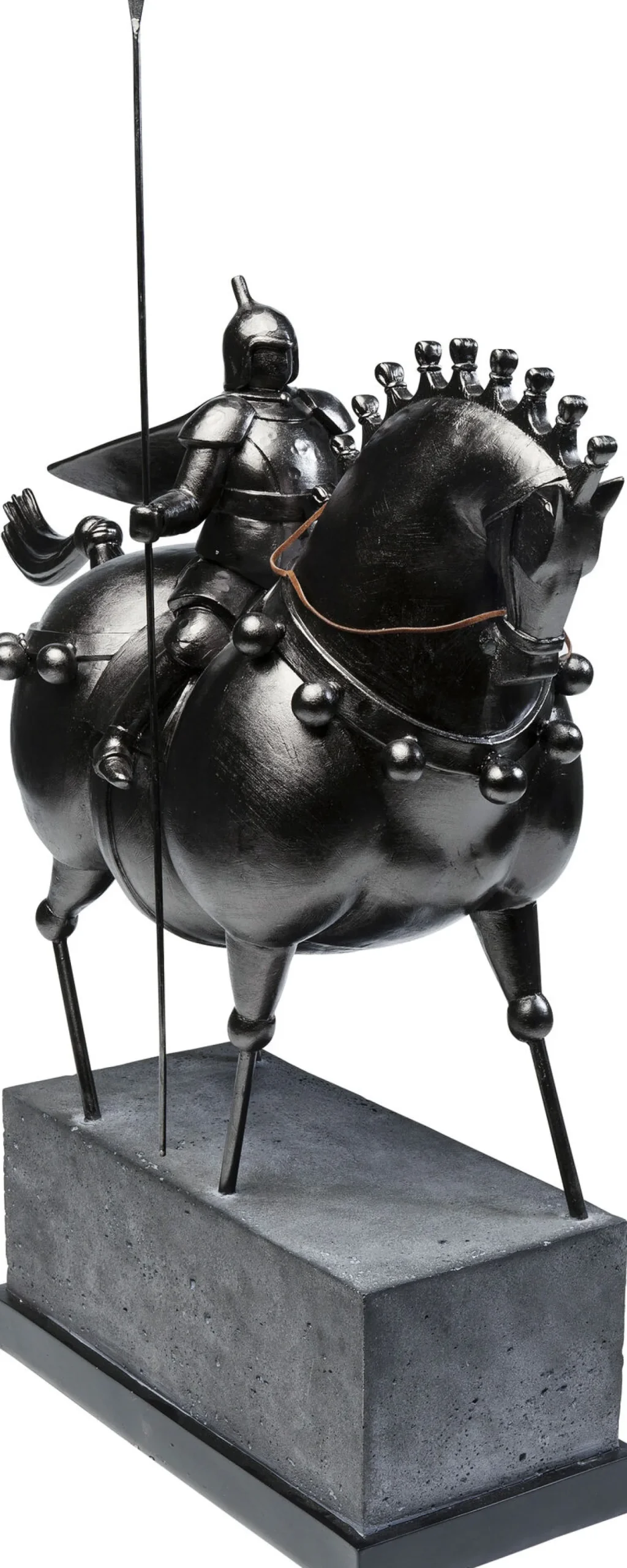 Discount KARE Design Figurka dekoracyjna Black Knight 55x72 cm - KARE