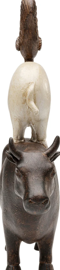 Clearance KARE Design Figurka dekoracyjna brązowo-beżowa zwierzęta hodowlane 34 cm - KARE