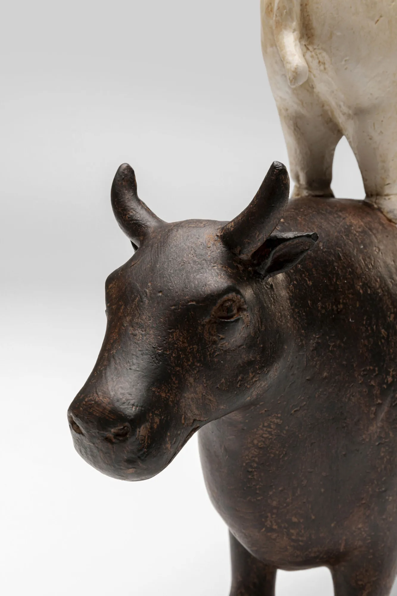 Clearance KARE Design Figurka dekoracyjna brązowo-beżowa zwierzęta hodowlane 34 cm - KARE