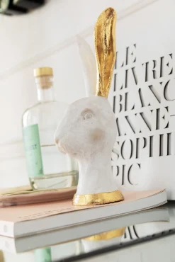 Best KARE Design Figurka dekoracyjna Bunny Gold 12x30 cm - KARE