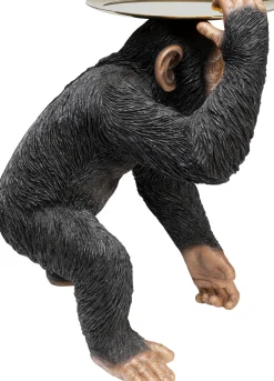 Clearance KARE Design Figurka dekoracyjna Butler Playing Chimp 45x52 cm czarna - KARE