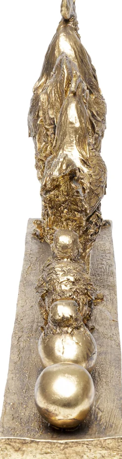 Clearance KARE Design Figurka dekoracyjna Chicken Evolution 58x28 cm złota - KARE