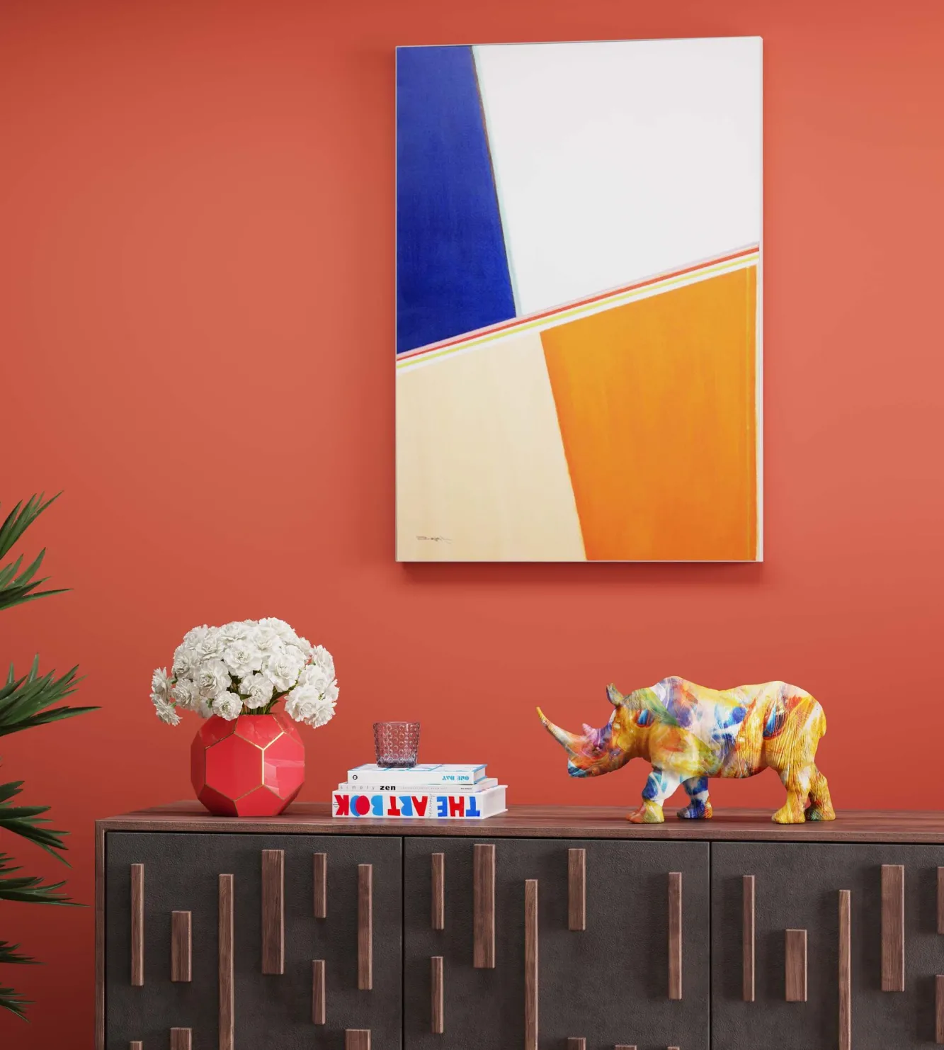 Fashion KARE Design Figurka dekoracyjna Colored Rhino 17x8 cm - KARE