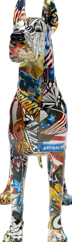 Outlet KARE Design Figurka dekoracyjna Comic Dog Maddox 39x40 cm kolorowa - KARE