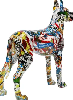 Outlet KARE Design Figurka dekoracyjna Comic Dog Maddox 39x40 cm kolorowa - KARE