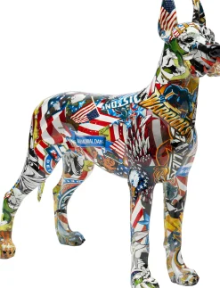Outlet KARE Design Figurka dekoracyjna Comic Dog Maddox 39x40 cm kolorowa - KARE