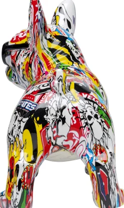Hot KARE Design Figurka dekoracyjna Comic Dog Glasses 25x24 cm kolorowa - KARE