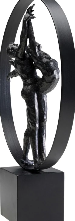 Hot KARE Design Figurka dekoracyjna czarna tancerze w okręgu 35x45 cm - KARE
