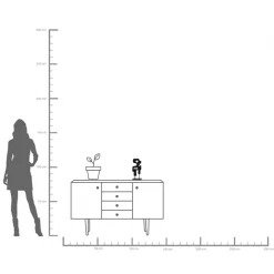 Discount KARE Design Figurka dekoracyjna czarne loft organiczne kształy 15x32 cm - KARE