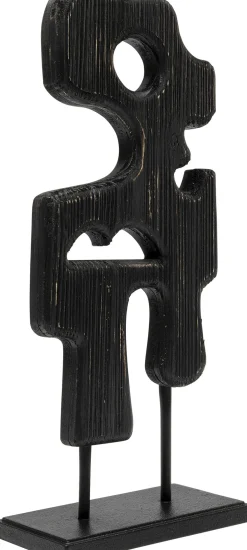 Discount KARE Design Figurka dekoracyjna czarne loft organiczne kształy 15x32 cm - KARE
