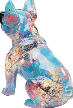 Fashion KARE Design Figurka dekoracyjna Dog of Sunglass 30x37 cm kolorowa - KARE
