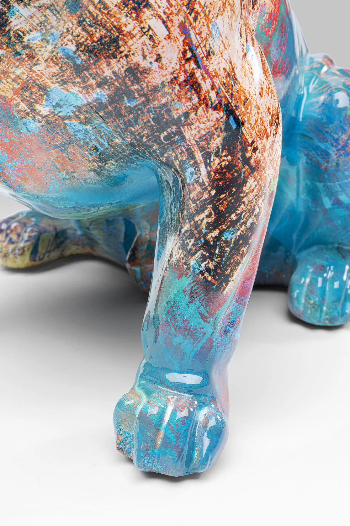 Fashion KARE Design Figurka dekoracyjna Dog of Sunglass 30x37 cm kolorowa - KARE