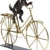 Discount KARE Design Figurka dekoracyjna Dog with Bicycle 44x36 cm - KARE
