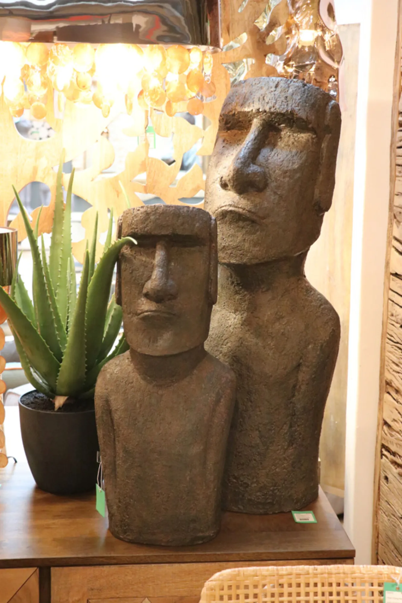 Best KARE Design Figurka dekoracyjna Easter Island 59 cm szara - KARE