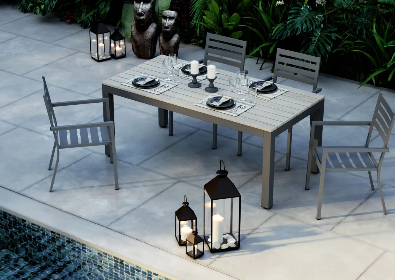 Best KARE Design Figurka dekoracyjna Easter Island 59 cm szara - KARE