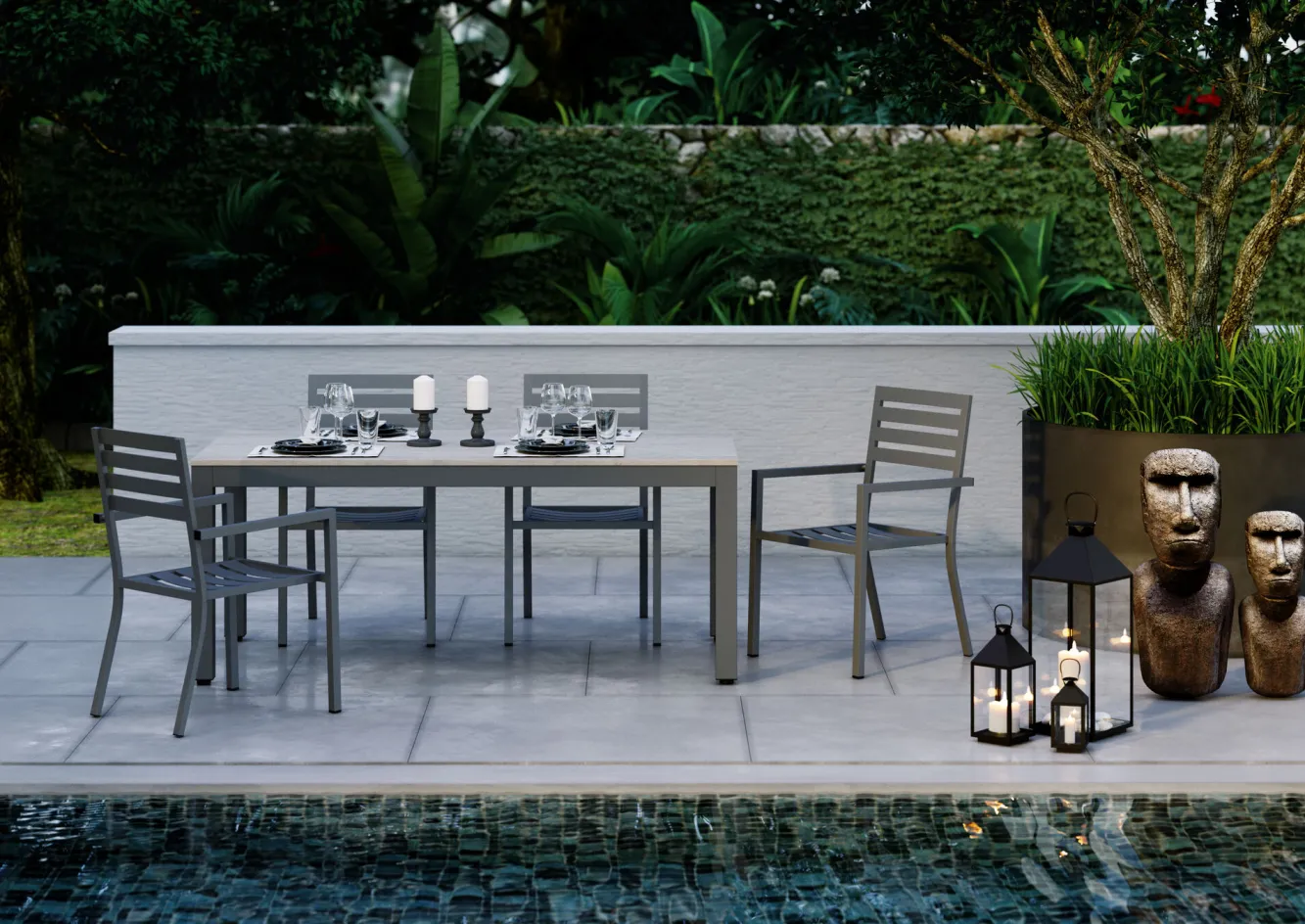 Best KARE Design Figurka dekoracyjna Easter Island 59 cm szara - KARE