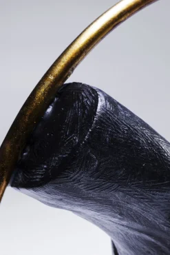 New KARE Design Figurka dekoracyjna Elements Heart Hand 32x34 cm fioletowo-złota - KARE