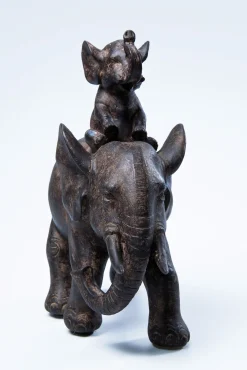 New KARE Design Figurka dekoracyjna Elephant Dumbo Uno 18x19 cm brązowa - KARE