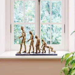 Online KARE Design Figurka dekoracyjna Evolution 58x43 cm złota - KARE