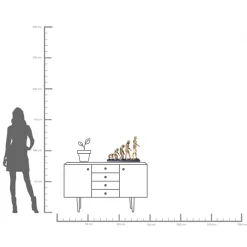 Online KARE Design Figurka dekoracyjna Evolution 58x43 cm złota - KARE