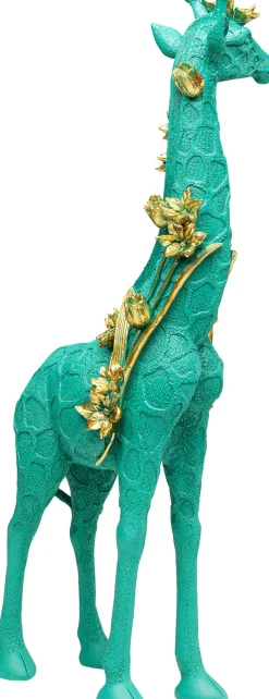 New KARE Design Figurka dekoracyjna Flower Giraffe zielona 76cm - KARE