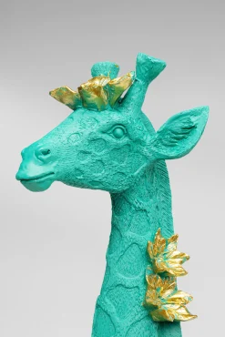 New KARE Design Figurka dekoracyjna Flower Giraffe zielona 76cm - KARE