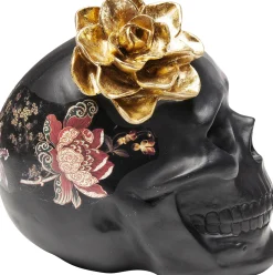Outlet KARE Design Figurka dekoracyjna Flower Skull 24x22 cm - KARE