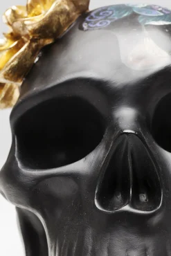 Outlet KARE Design Figurka dekoracyjna Flower Skull 24x22 cm - KARE