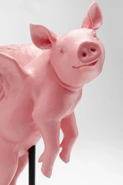Hot KARE Design Figurka dekoracyjna Flying Pig Rose 29cm - KARE