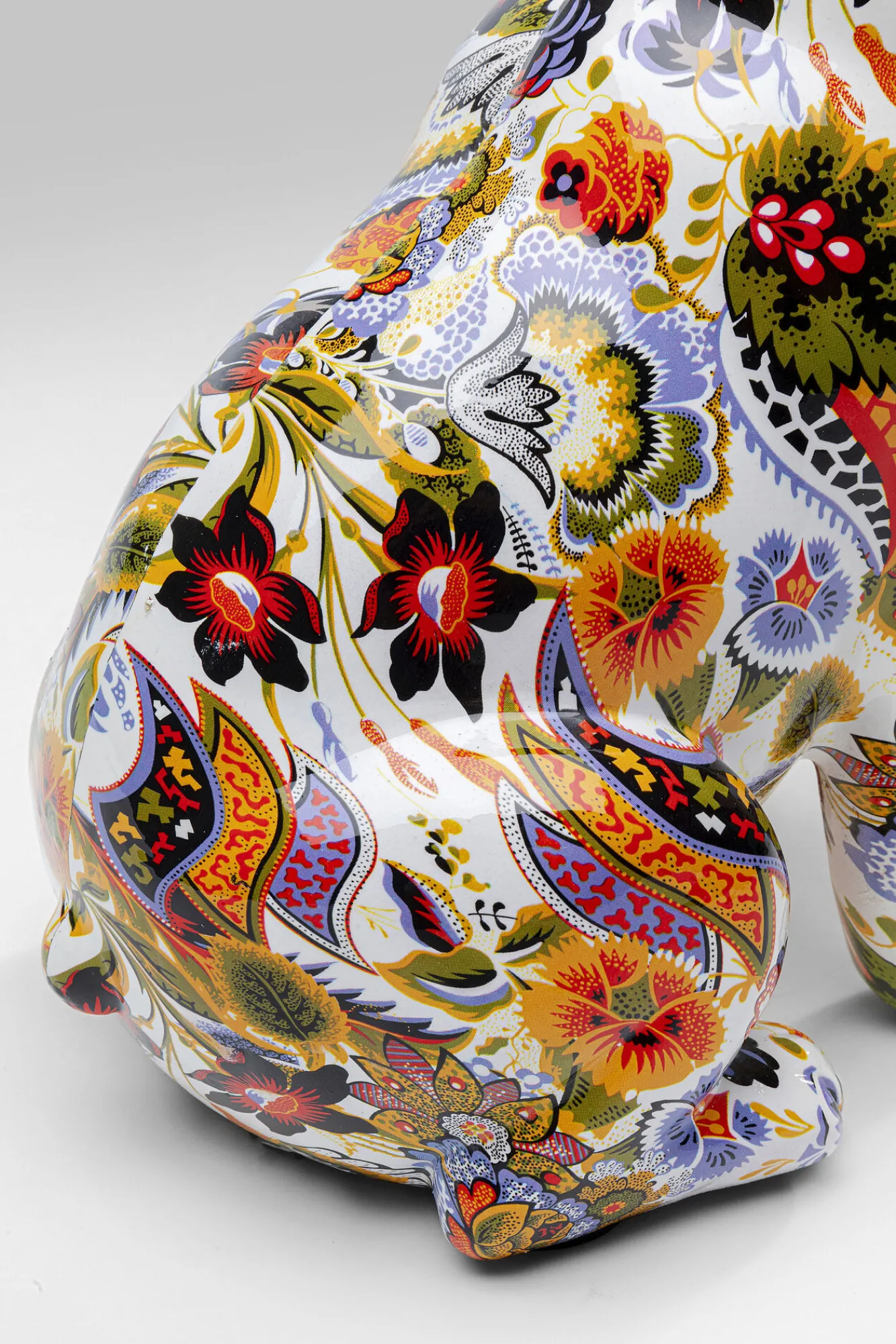 Outlet KARE Design Figurka dekoracyjna French Bulldog 13x30 cm kolorowa - KARE