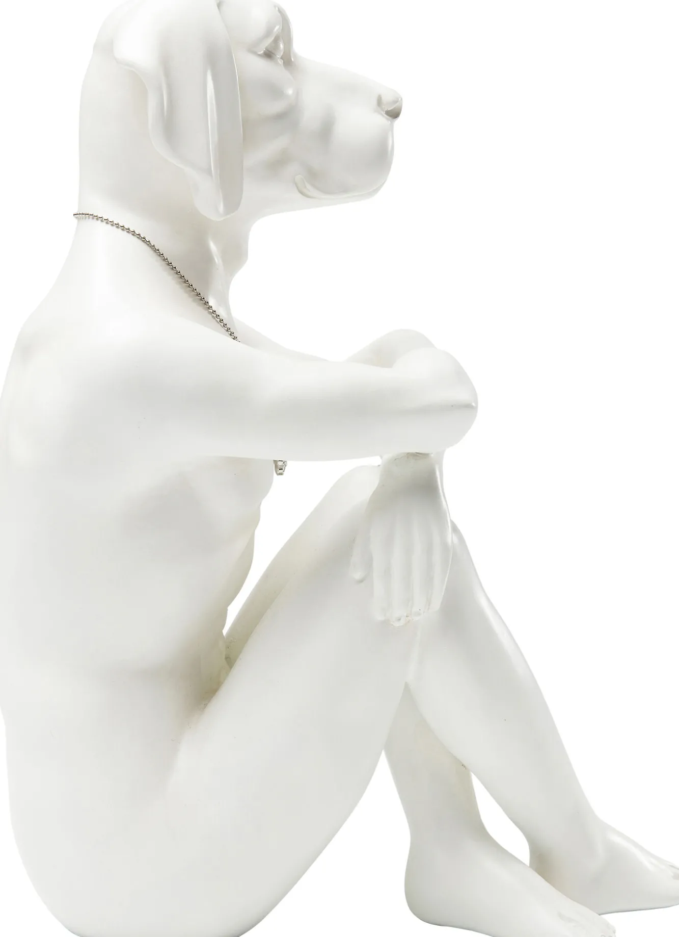 Outlet KARE Design Figurka dekoracyjna Gangster Dog 26x33 cm kremowa - KARE