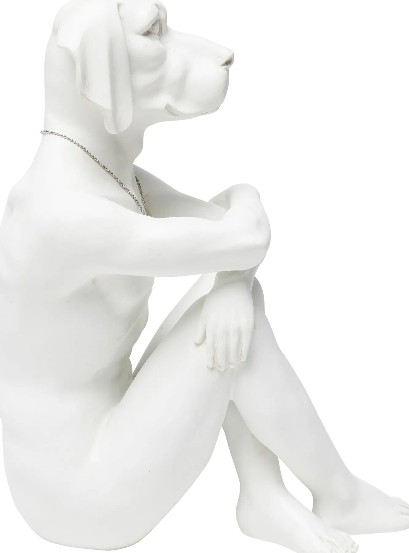 Outlet KARE Design Figurka dekoracyjna Gangster Dog 26x33 cm kremowa - KARE