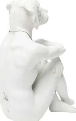 Outlet KARE Design Figurka dekoracyjna Gangster Dog 26x33 cm kremowa - KARE