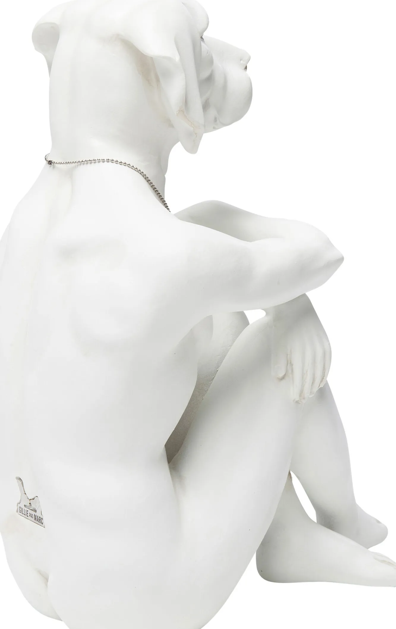 Outlet KARE Design Figurka dekoracyjna Gangster Dog 26x33 cm kremowa - KARE