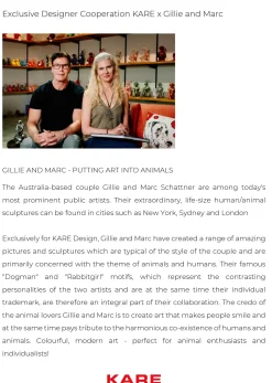 Outlet KARE Design Figurka dekoracyjna Gangster Dog 26x33 cm kremowa - KARE