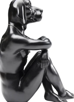 Outlet KARE Design Figurka dekoracyjna Gangster Dog 26x33 cm czarna - KARE