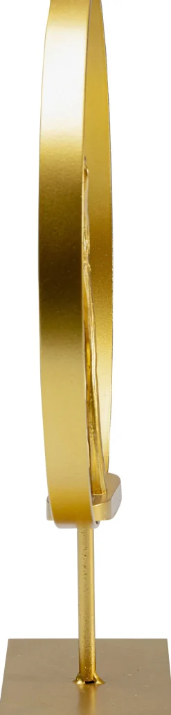 Outlet KARE Design Figurka dekoracyjna Ginkgo in the Circle 25x34 cm złota - KARE