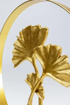 Outlet KARE Design Figurka dekoracyjna Ginkgo in the Circle 25x34 cm złota - KARE