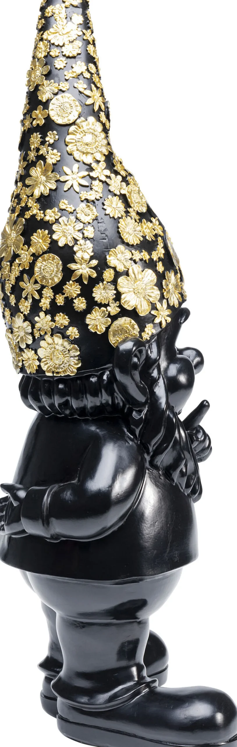 Hot KARE Design Figurka dekoracyjna Gnome Standing 15x46 cm czarno-złota - KARE