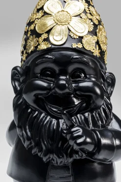 Hot KARE Design Figurka dekoracyjna Gnome Standing 15x46 cm czarno-złota - KARE