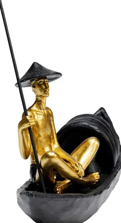 Clearance KARE Design Figurka dekoracyjna Gondolier 18x17 cm czarno-złota - KARE
