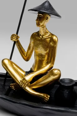 Clearance KARE Design Figurka dekoracyjna Gondolier 18x17 cm czarno-złota - KARE