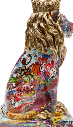 Fashion KARE Design Figurka dekoracyjna Graffiti King Lion 29cm - KARE
